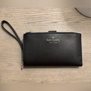 Kate Spade Black Zip Wallet